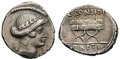 considia roman coin denarius